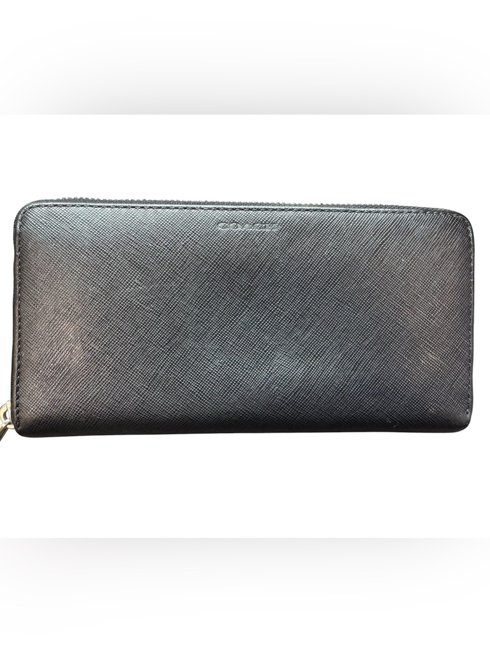 Coach Lexington Saffiano Zip-Around Wallet